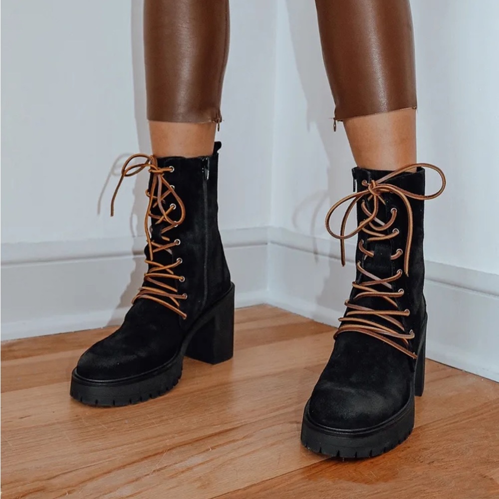 Free People Lace Up Booties